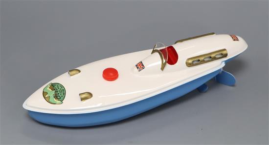 A Sutcliffe Bluebird I model, boxed